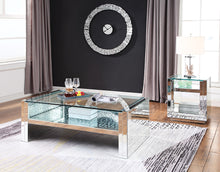 Load image into Gallery viewer, Nysa Mirrored &amp; Faux Crystals Coffee Table
