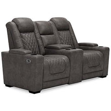 Load image into Gallery viewer, HyllMont Power Reclining Loveseat with Console
