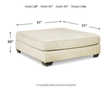 Load image into Gallery viewer, Rawcliffe Oversized Accent Ottoman
