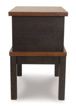 Load image into Gallery viewer, Stanah Chairside End Table with USB Ports &amp; Outlets
