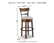 Load image into Gallery viewer, Valebeck Bar Height Bar Stool
