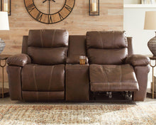 Load image into Gallery viewer, Edmar Power Reclining Loveseat with Console
