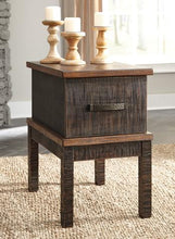 Load image into Gallery viewer, Stanah Chairside End Table with USB Ports &amp; Outlets
