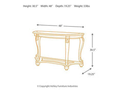 Load image into Gallery viewer, Norcastle Sofa/Console Table
