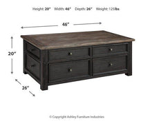 Load image into Gallery viewer, Tyler Creek Coffee Table with Lift Top
