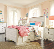 Load image into Gallery viewer, Willowton Bed with 2 Storage Drawers
