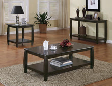 Load image into Gallery viewer, Dixon Square End Table with Bottom Shelf Espresso
