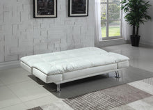 Load image into Gallery viewer, Dilleston Tufted Back Upholstered Sofa Bed White
