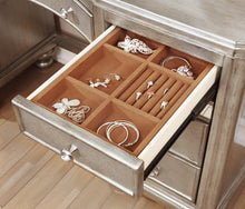 Load image into Gallery viewer, Bling Game 9-drawer Vanity Desk Metallic Platinum
