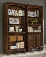 Load image into Gallery viewer, Hartshill Bookcase with Cabinet Burnished Oak
