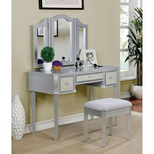 Load image into Gallery viewer, CLARISSE Silver Vanity w/ Stool
