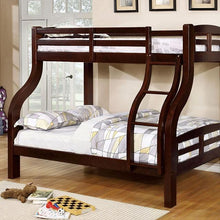 Load image into Gallery viewer, Solpine Espresso Twin/Full Bunk Bed image
