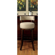 Load image into Gallery viewer, LYNSEY Dark Oak/Beige 29&quot; Bar Stool
