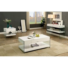 Load image into Gallery viewer, Raya White Sofa Table, White
