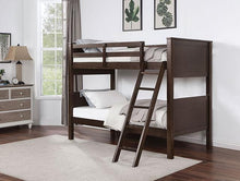 Load image into Gallery viewer, STAMOS Twin/Twin Bunk Bed, Walnut
