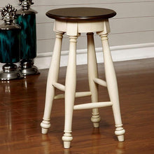 Load image into Gallery viewer, SABRINA Off White/Cherry Counter Ht. Stool, Cherry &amp; White (2/CTN) image
