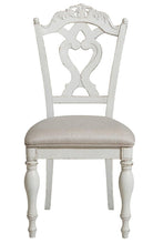 Load image into Gallery viewer, Cinderella Chair in Antique White with Grey Rub-Through 1386NW-11C image
