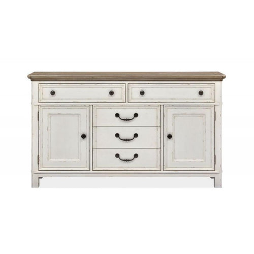 Magnussen Furniture Bellevue Manor Buffet in White Weathered Shutter image