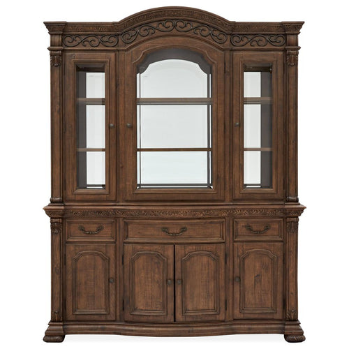 Magnussen Furniture Durango Buffet with Hutch in Willadeene Brown image