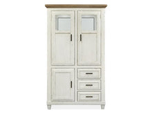 Load image into Gallery viewer, Magnussen Furniture Hutcheson Buffet Curio in Berkshire Beige and Homestead White
