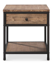 Load image into Gallery viewer, Magnussen Maguire Square End Table in Black and Weathered Barley
