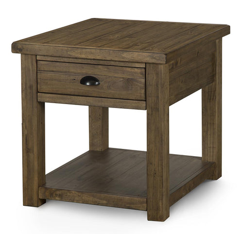 Magnussen Stratton Rectangular End Table in Warm Nutmeg image