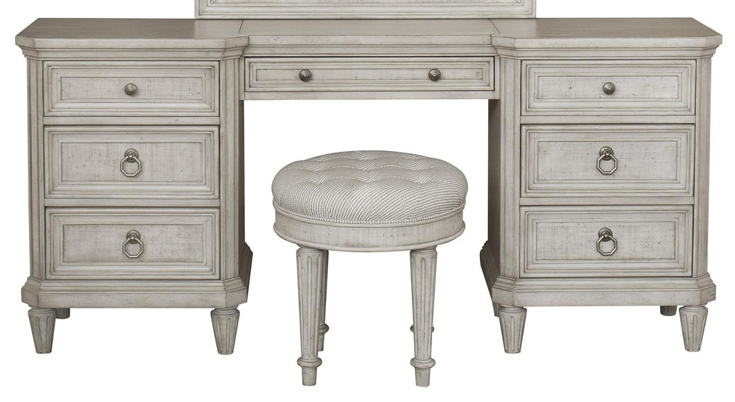 Pulaski Campbell Street 7 Drawer Vanity in Vanilla Cream image