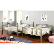 Load image into Gallery viewer, Lovia Metallic Gold Full/Full Bunk Bed
