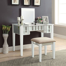 Load image into Gallery viewer, Joyce White Vanity w/ Stool image
