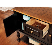 Load image into Gallery viewer, MAYVILLE Black/Antique Oak Server
