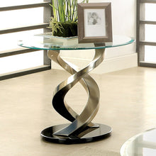 Load image into Gallery viewer, NOVA Satin Plated/Black End Table image
