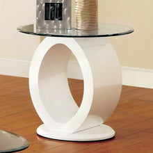 Load image into Gallery viewer, LODIA III White End Table, White image
