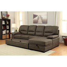 Load image into Gallery viewer, ALCESTER Brown Sectional w/ Sleeper, Ash Brown
