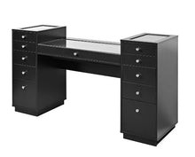 Load image into Gallery viewer, SLAYSTATION® ODETTE VANITY TABLE WITH TOP DISPLAY DRAWERS
